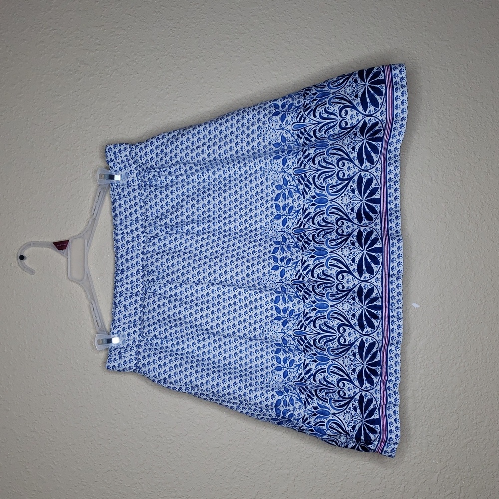 Tommy Bahama Havana Baroque Linen Cotton Swing Mini Skirt Size S Bohemian Beach - Picture 2 of 13